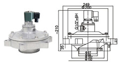 袋式3寸淹沒脈沖閥 袋式3寸淹沒脈沖閥